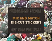 Mix and Match Die-Cut Vinyl Stickers - D&D Dungeons and Dragons Tabletop RPG TTRPG Stickers