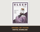Sleep Potion Poster - Original Art Print - DIGITAL DOWNLOAD - D&D Dungeons and Dragons DnD Fantasy
