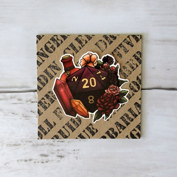 D20 Beholder Die Cut Vinyl Stickers