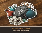 Artificer D20 Die-Cut Vinyl Sticker - D&D Dungeons and Dragons Tabletop RPG TTRPG Stickers
