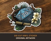 Seafaring D20 Die-Cut Vinyl Sticker - D&D Dungeons and Dragons Tabletop RPG TTRPG Stickers