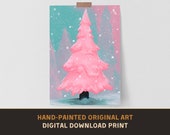 Sugar Fir - Original Acrylic Painting Print - Digital Download - Art Paint Artist