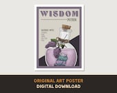 Wisdom Potion Poster - Original Art Print - DIGITAL DOWNLOAD - D&D Dungeons and Dragons DnD Fantasy