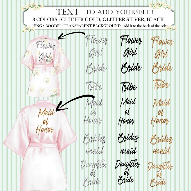 Download Bachelorette Party Hand Drawn Text Bridesmaid Robe Clipart Bride Clipart Bridal Shower