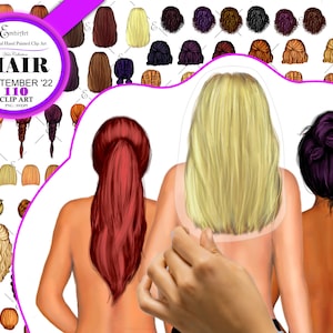 Frisuren Beste Freundin September 2022 Benutzerdefinierte Layer Clipart Bundle