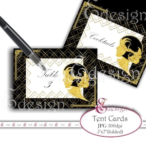 The GREAT GATSBY Printable Party Kit. Instant Download SET, Cupcake ...