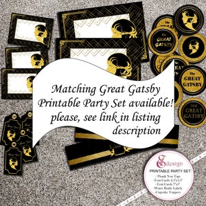 Great Gatsby Party Printable. Photo Booth PROPS. Instant Download ...