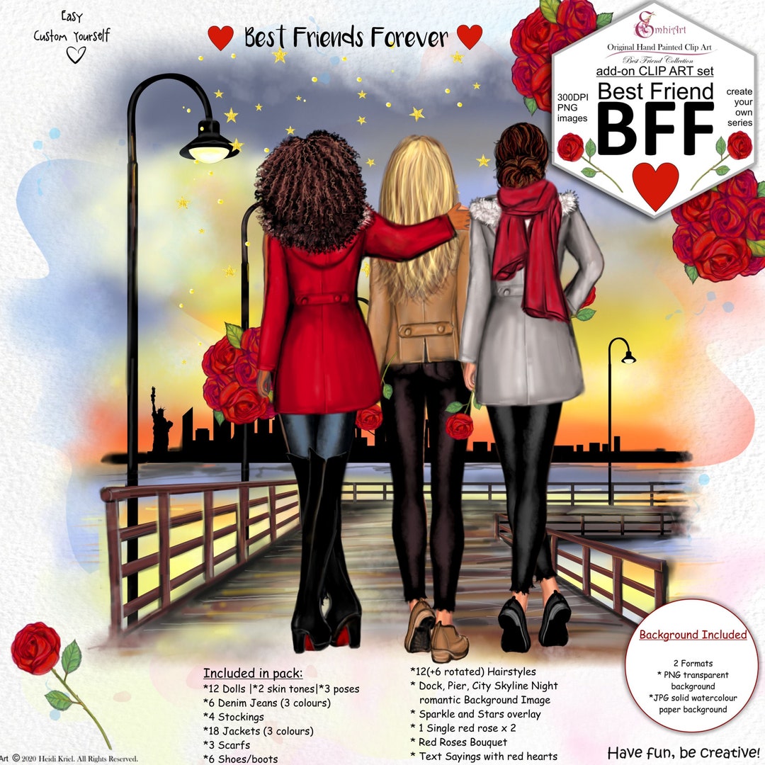 Buy and Build Your own Best friends Custom art Besties -  Portugal