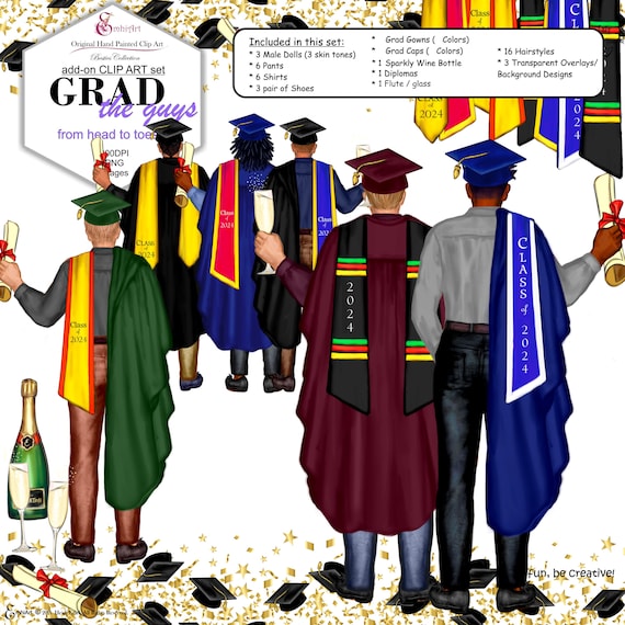 Amazon.com: 1set Graduation Gown Cap Men Suit Black Suits Black Bonnet for Men  Hats for Men Creative Graduation Gown Black Trim Hooded Cape Mens Hats  Dress Men's Ordained Plain Weave : Clothing,