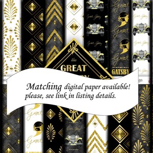 The GREAT GATSBY Printable Party Kit. Instant Download SET, Cupcake ...