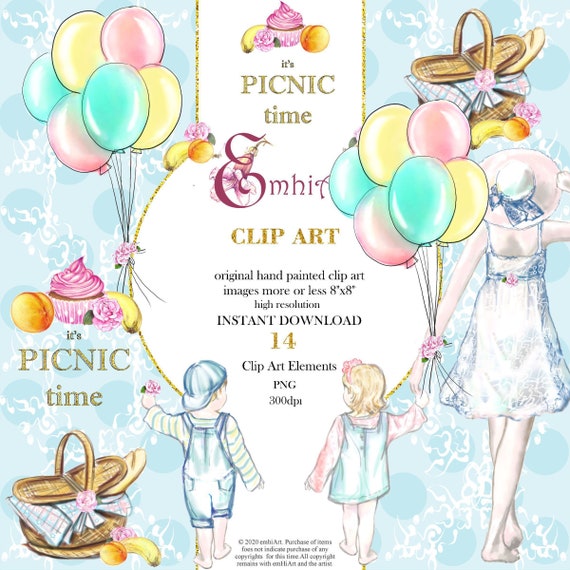 Download Cute Picnic Basket Clipart Gif