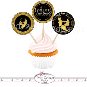 The GREAT GATSBY Printable Party Kit. Instant Download SET, Cupcake ...