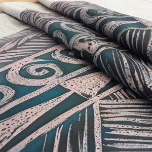 Home Decor Gift, Mother Gift, Table Runner, Silk Table Runner, Silk Runner, African Home Decor, Abstract Linen Art, Tablecloth, Israeli Art