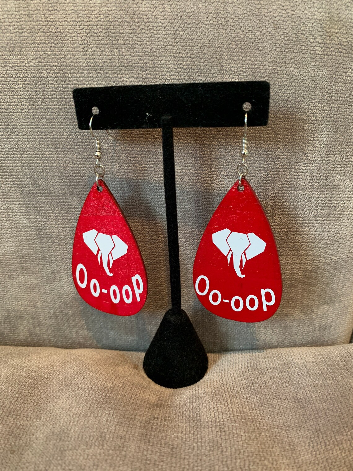 Oooop DST Elephant Earrings Etsy