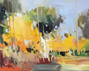 Jose Trujillo Große 16x20 "Leinwand Impressionismus Landschaft Plein Air Malerei