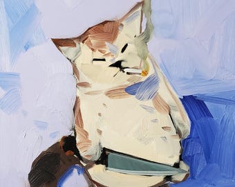 Jose Trujillo 40x40cm Leinwanddruck Impressionist Cool Cat