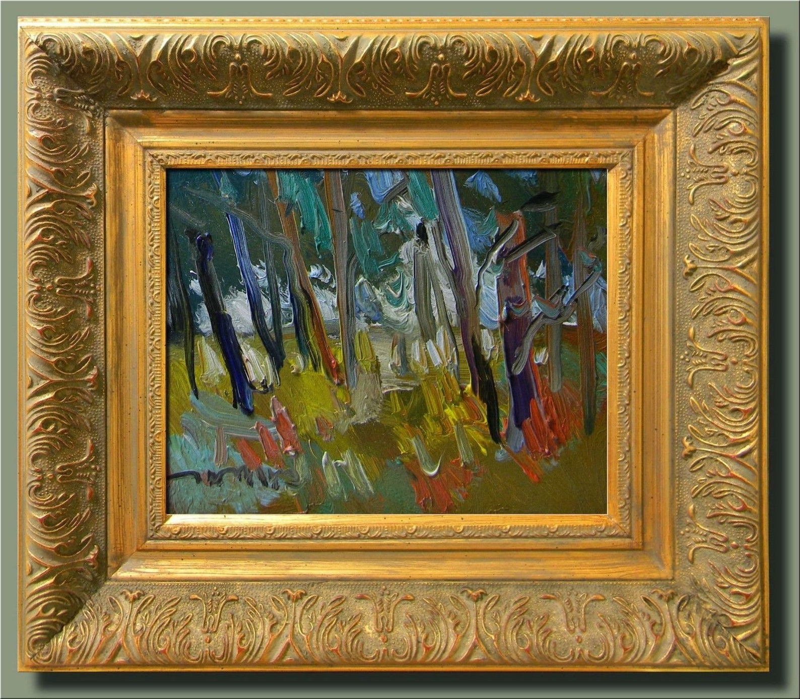 Jose Trujillo Art Framed Oil Canvas Painting Impressionist Plein Air ...