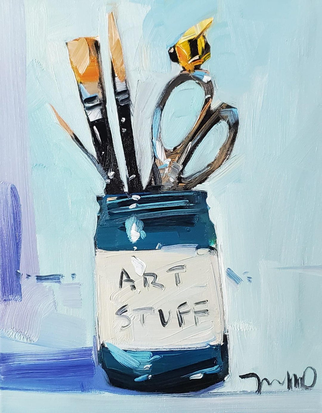 Art Supplies Still Life Art PRINT of Artwork by Artist Jose Trujillo ...