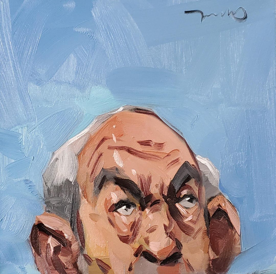 Old Man Art PRINT of Painting by Artist Jose Trujillo 16x16 - Etsy