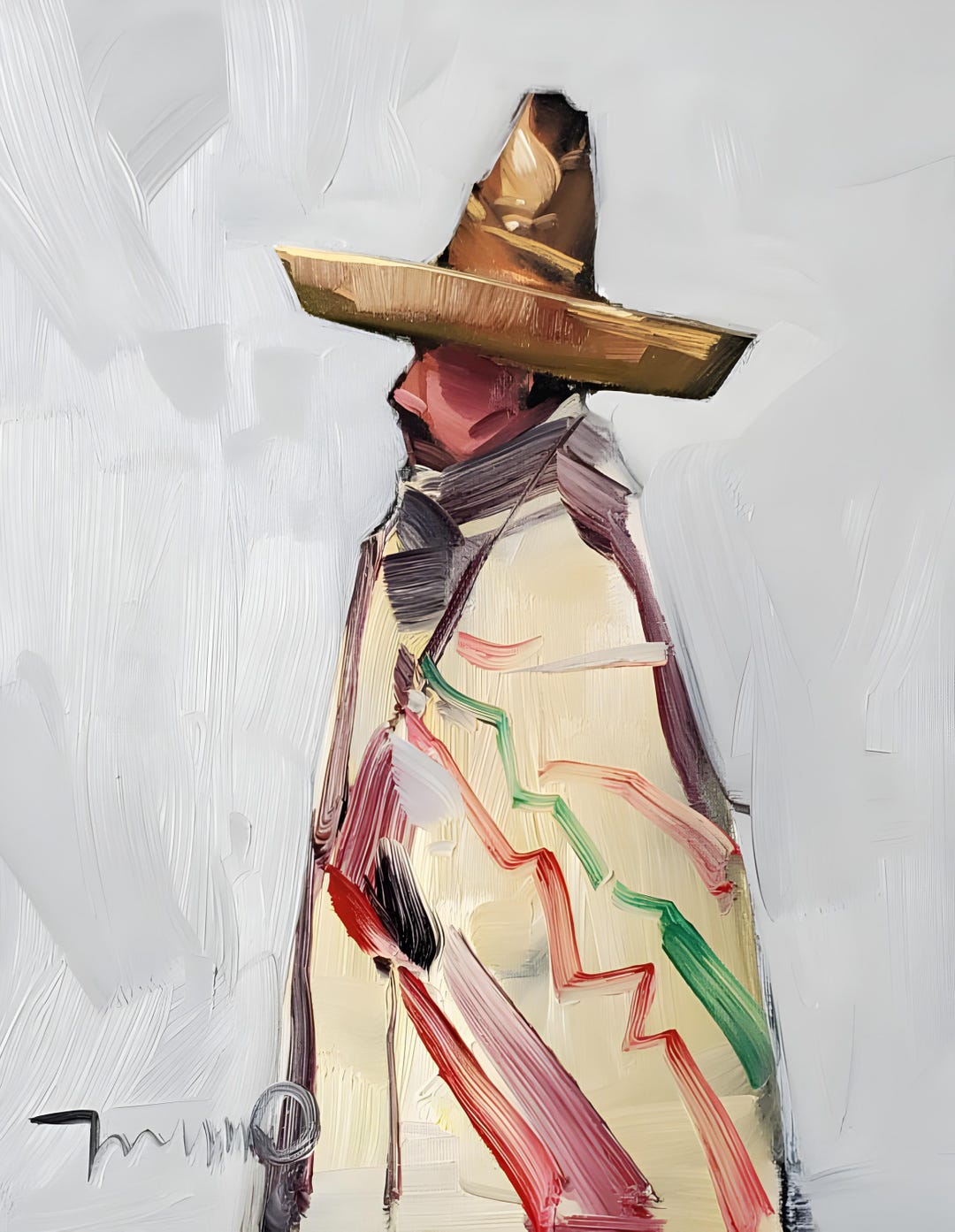 Mexican Cowboy PRINT of Oil Painting by Artist Jose TRUJILLO 16x20 - Etsy