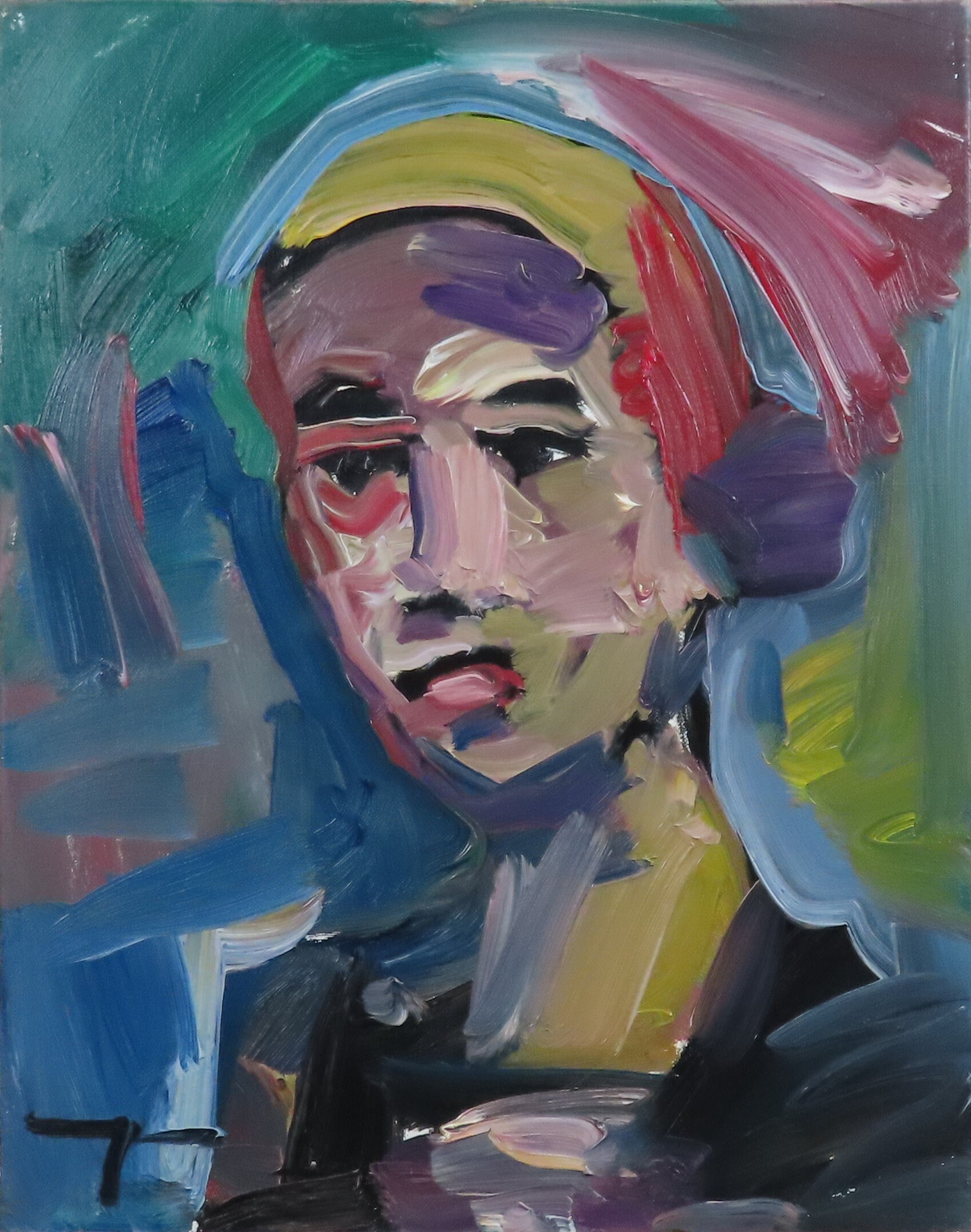 Jose Trujillo Large Oil Painting 16x20 Modern Impressionist Woman in