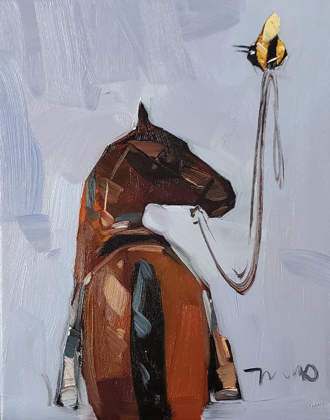 Horse With Bee Art PRINT by Original Artist Jose Trujillo 16x20 - Etsy