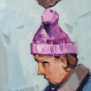 Jose Trujillo Grande stampa su tela 16x20" Impressionismo Arte murale Pittura Ritratto Uccello