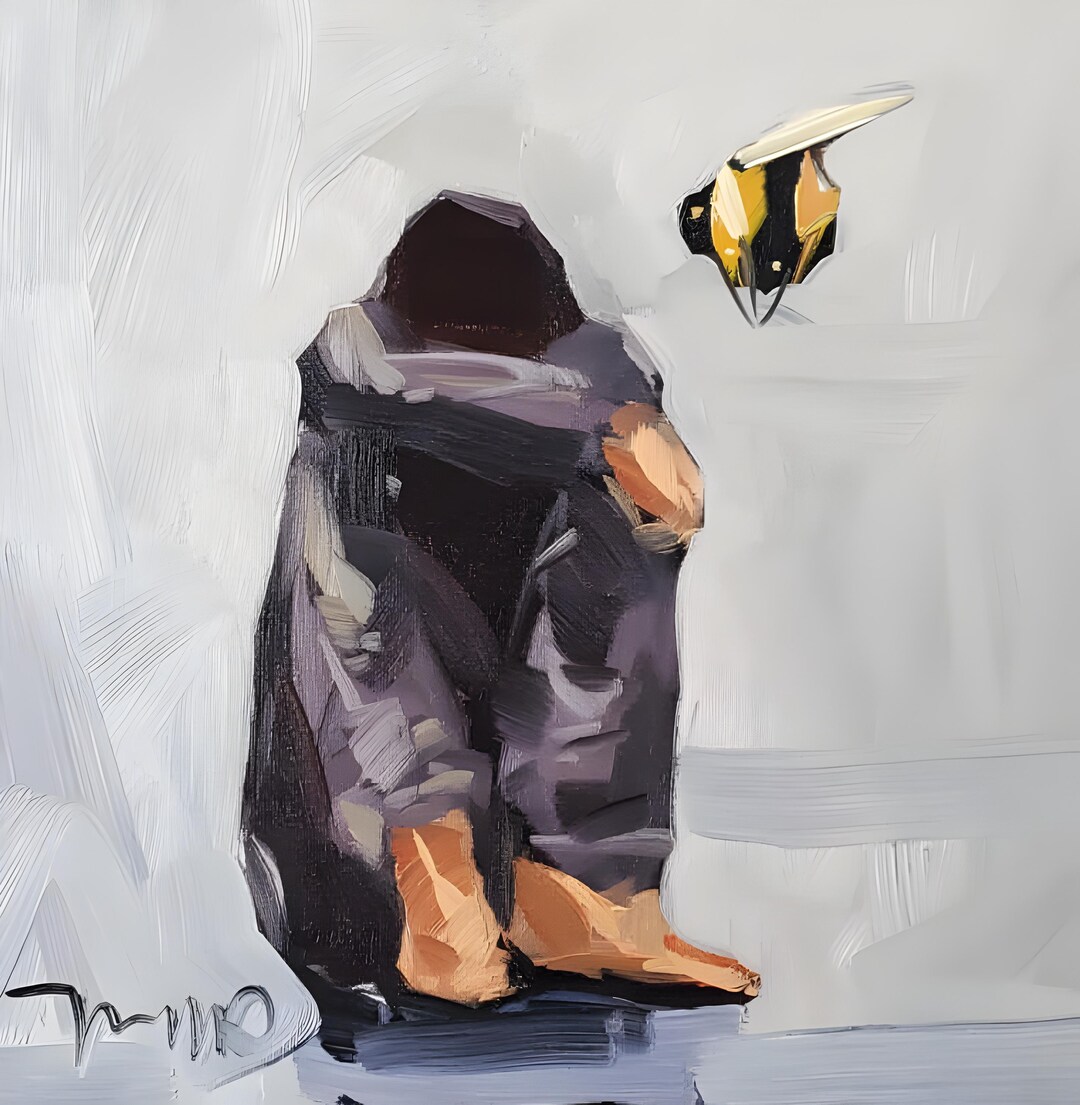 Person Art PRINT of Oil Painting by Artist Jose TRUJILLO 16x16 - Etsy