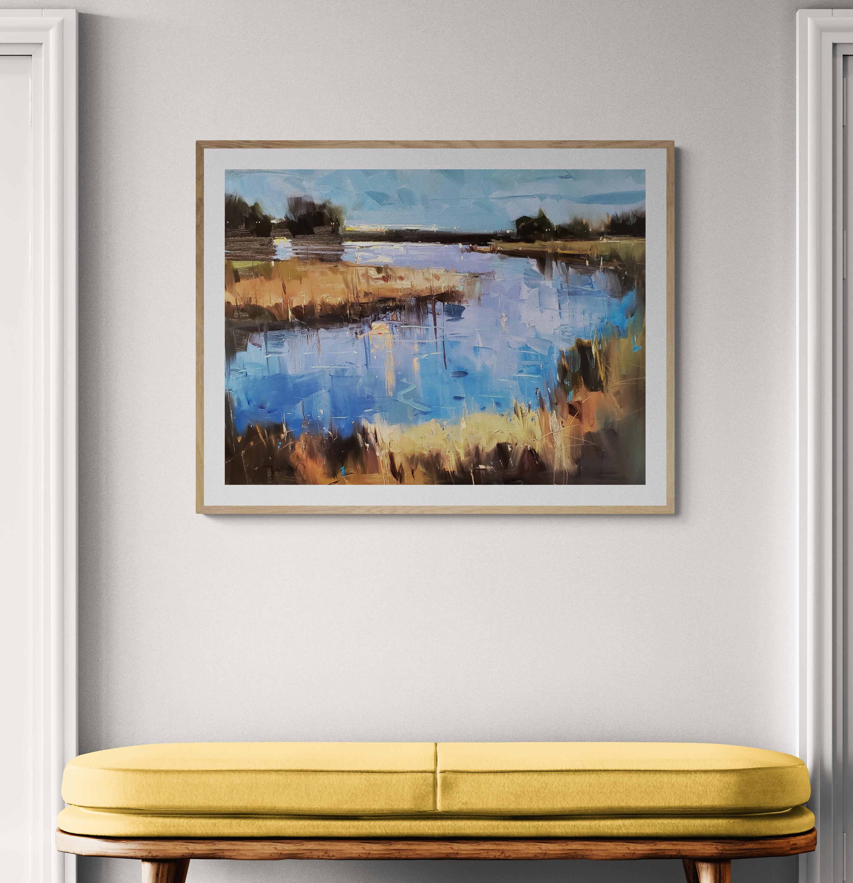 Large 30x40 Marshland by Artist Jose Trujillo Art Canvas PRINT of