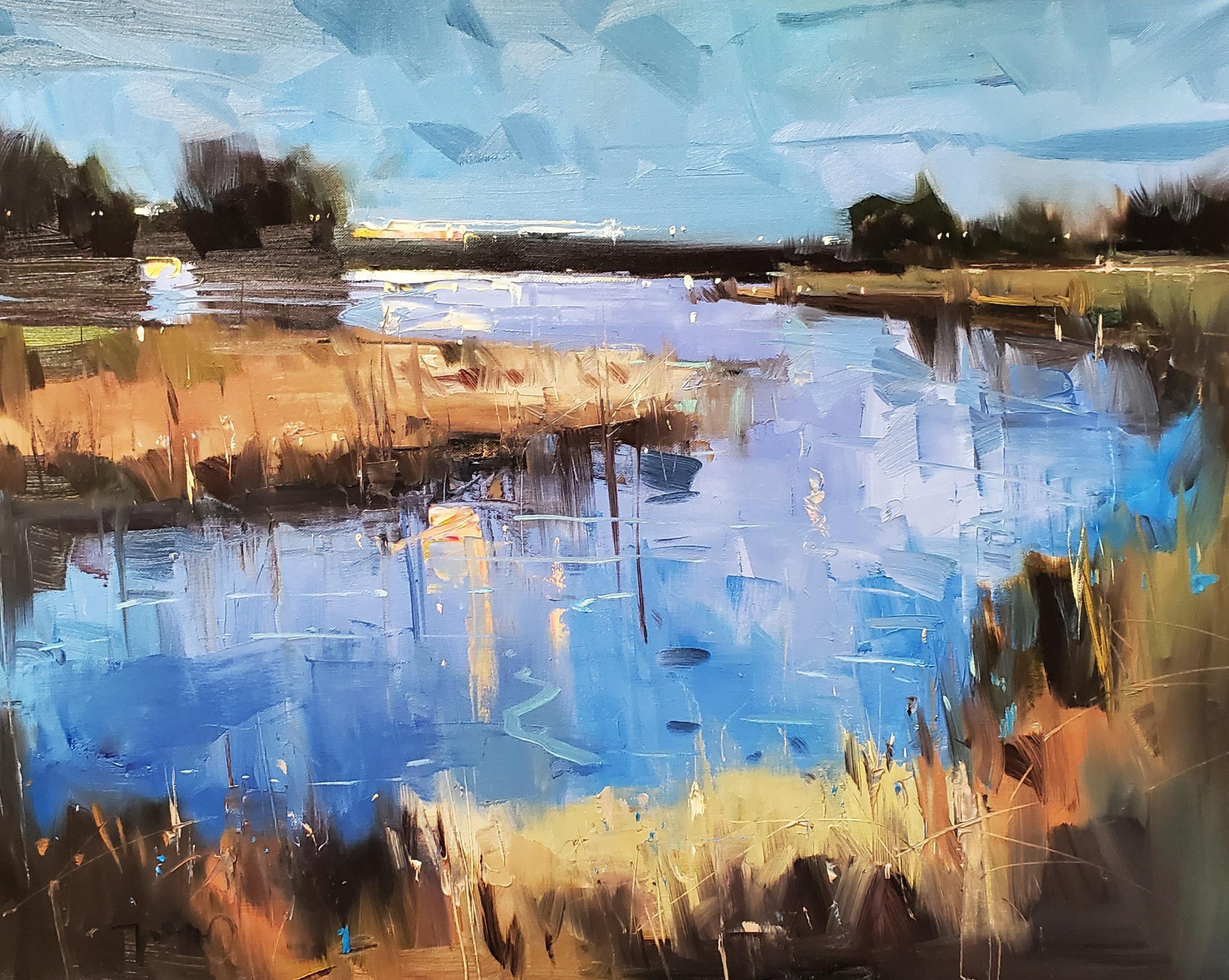 Large 30x40 Marshland by Artist Jose Trujillo Art Canvas PRINT of