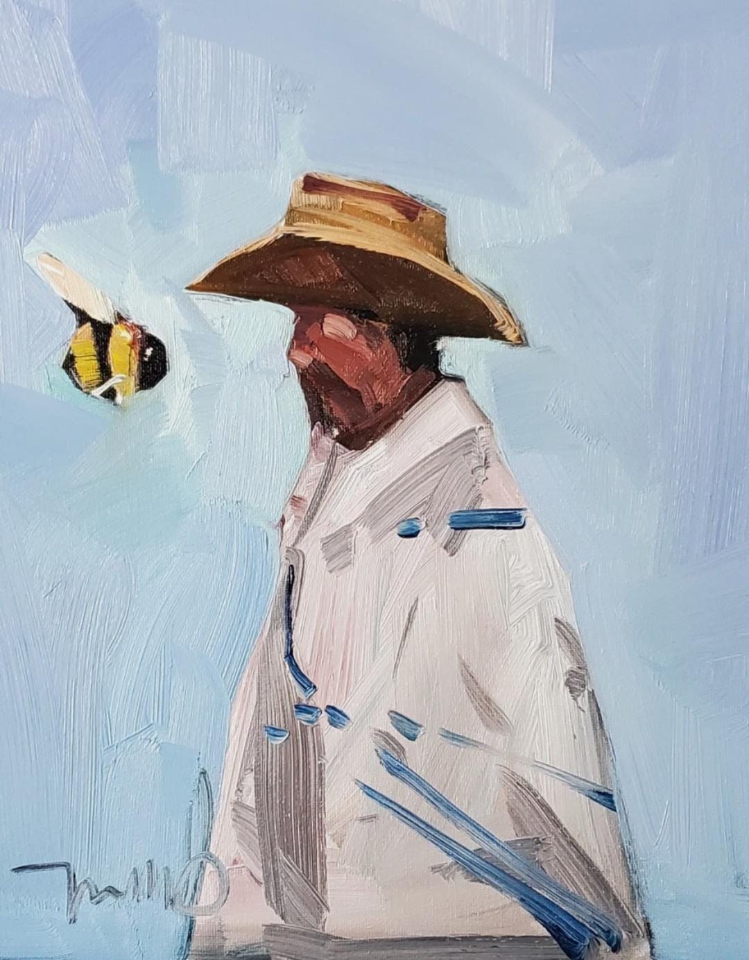 Cowboy Contemporary Art PRINT of Oil Painting by Artist Jose TRUJILLO ...