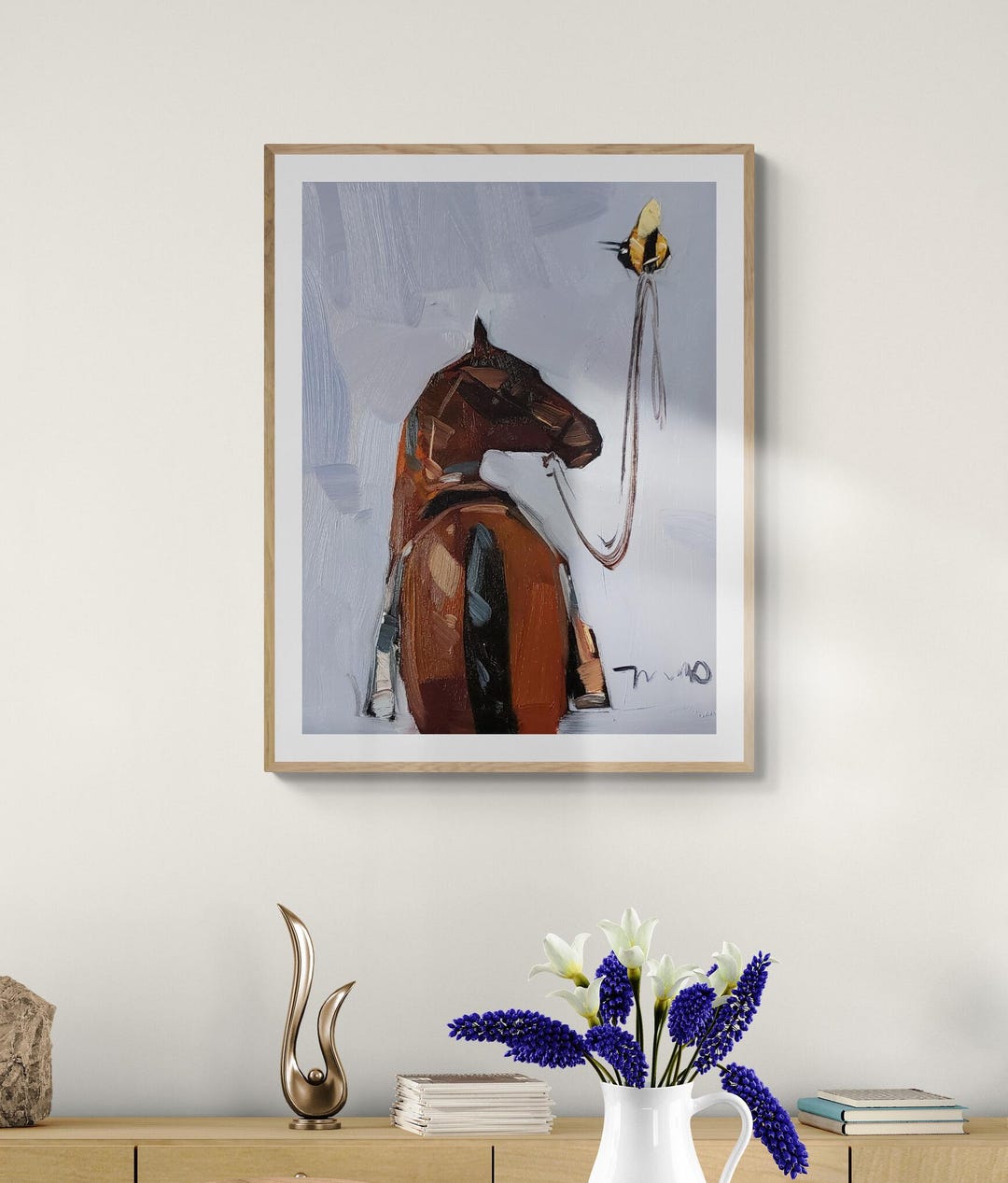 30x40 Large Horse With Bee Art PRINT by Original Artist Jose Trujillo ...