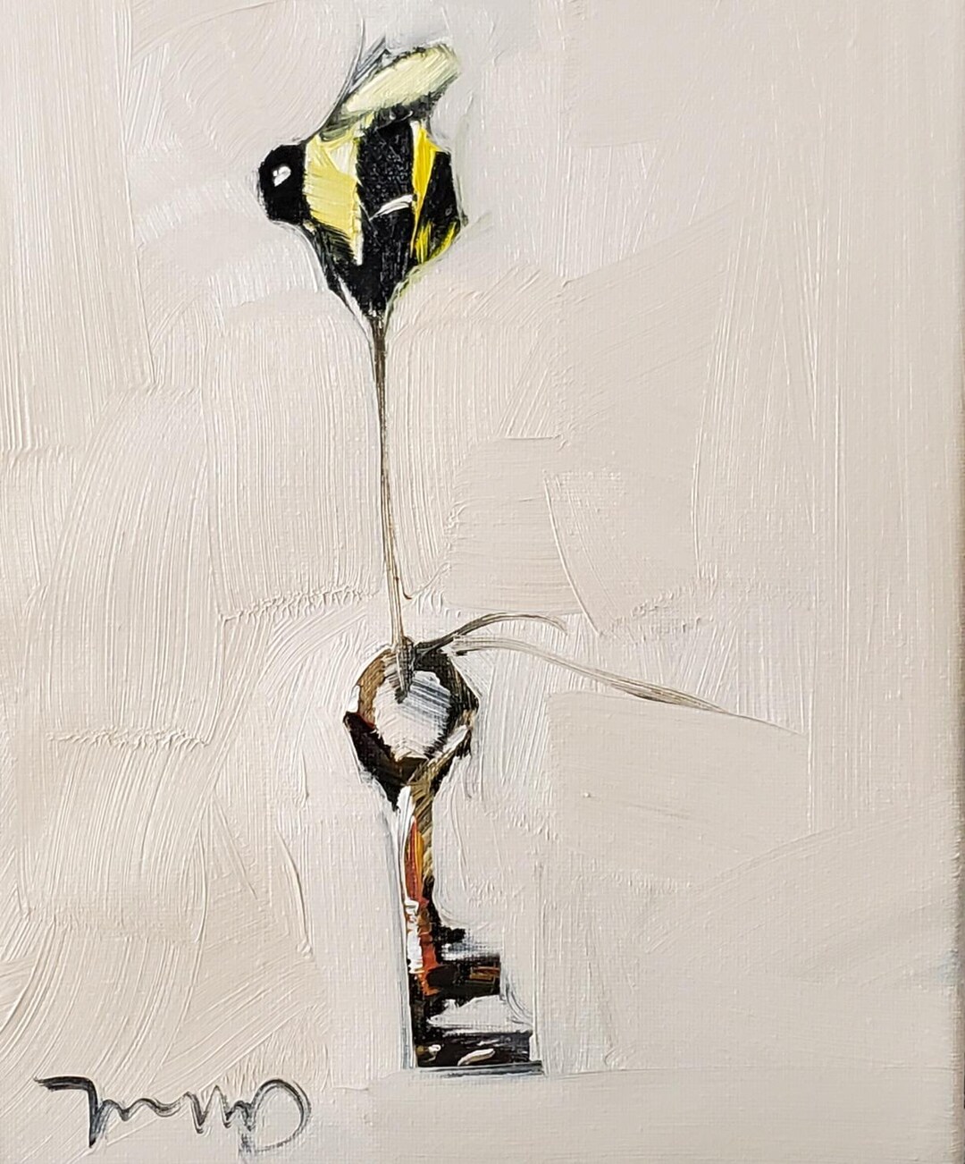 Bee and Key Art PRINT of Painting by Artist Jose Trujillo 16x20 - Etsy