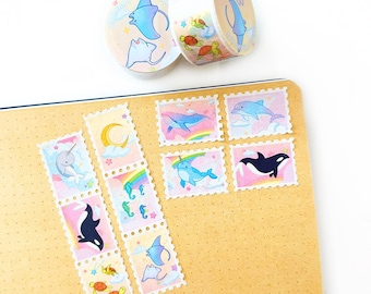 Ocean Dreams Stamp Washi Tape - 25mm x 5m