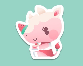 Merengue Cute Vinyl Sticker - Animal Crossing