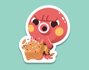 Octavian Cute Vinyl Sticker - Animal Crossing