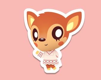 Fauna Cute Vinyl Sticker - Animal Crossing