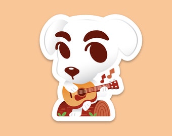 K.K. Slider Cute Vinyl Sticker - Animal Crossing