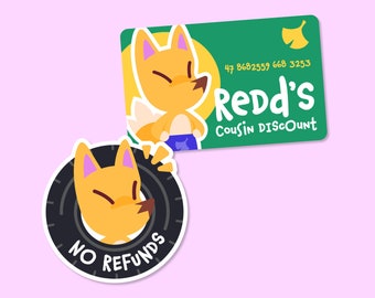 Redd Cute Vinyl Sticker - Animal Crossing