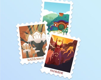 Stamp Vinyl - LOTR Destinations Sticker