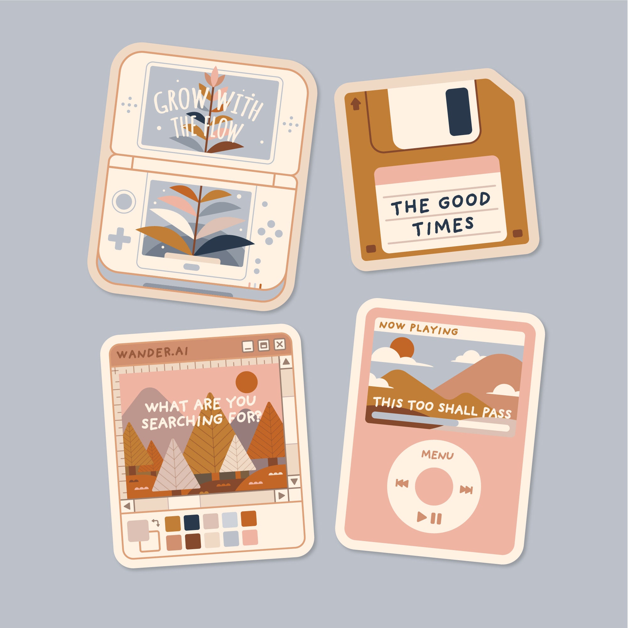 46pcs Kawaii Pink Sticker Set, Cute Girl Pink Stickers, Cute Sticker Set,  Planner, Journal, Diary Stickers MS-100 
