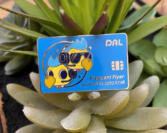 Dodos Enamel Pin - DAL Frequent Flyer Card - Animal Crossing