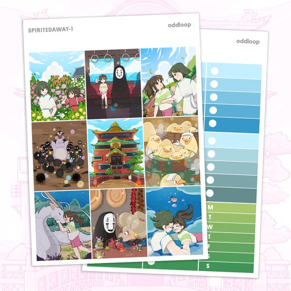 The Bathhouse Planner Stickers - For use with vertical planner (1.5 inch wide or 1.3 inch wide Hobonichi Cousin)