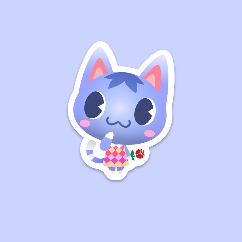 Rosie Cute Vinyl Sticker Decal Animal Crossing Etsy