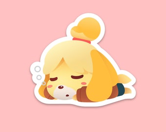 Isabelle Cute Vinyl Sticker - Animal Crossing