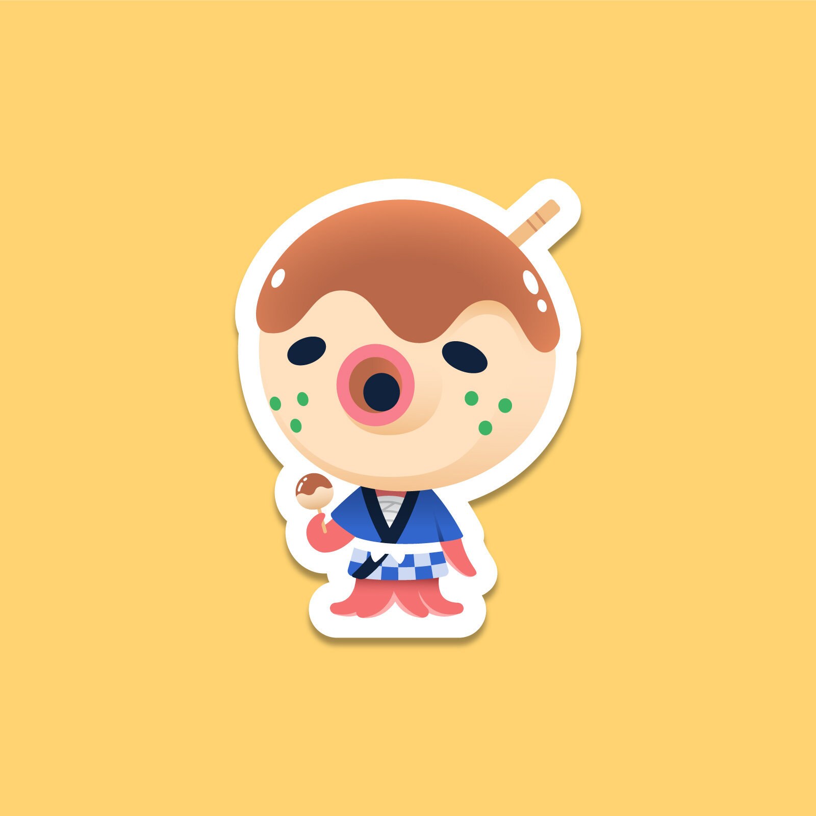Zucker Cute Vinyl Sticker - Animal Crossing