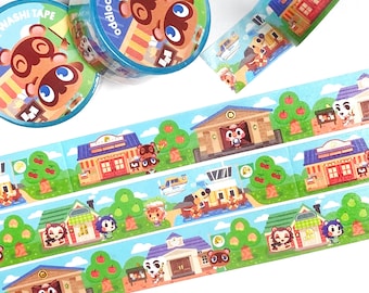 Animal Crossing Washi Tape 20mm x 10m - Gold Foil