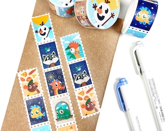 Fairytale Sidekicks Stamp Washi Tape 25mm x 5m