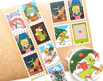 Whoville Stamp Washi Tape 25mm x 5m