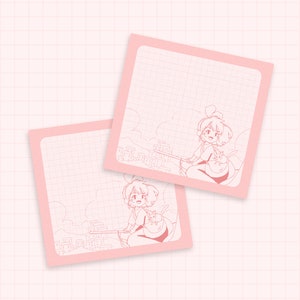 Flying Witch Postal Service Sticky Notes - 50 sheets